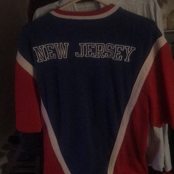 New Jersey Nets Champion Game Worn 1990 Warm Up Shooting Shirt - Picture 4 of 5